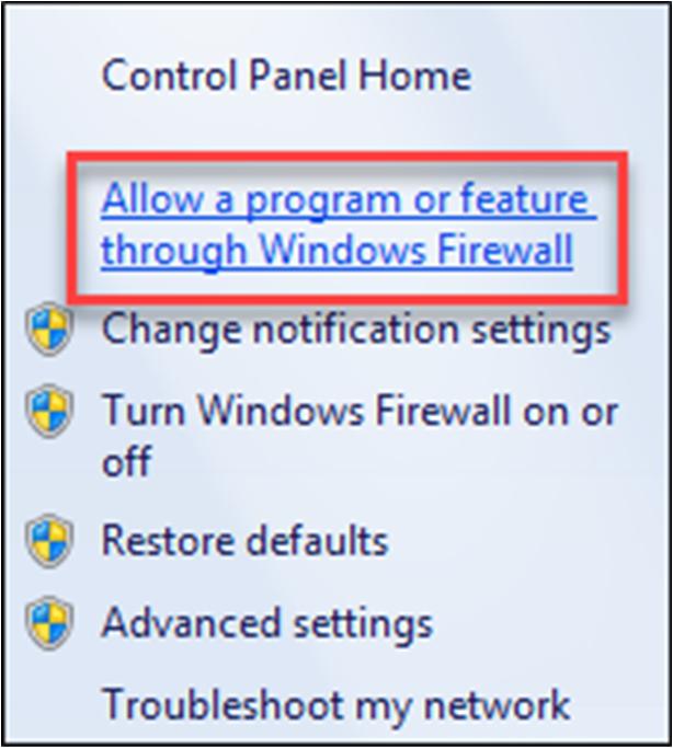Firewall settings 2.1 Allow Designer through firewall(s) Allow communication through any other firewalls running on your PC.