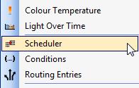 Setting up a schedule a. Open the Scheduler: View>Schedule. c) b. Create a schedule: right-click in the schedule window and select insert and the relevant schedule required.