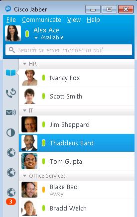 xml Custom tabs embed content in the main Cisco Jabber window. Custom tabs are located under the tabs for the contact list, call history, voicemail, and meetings.