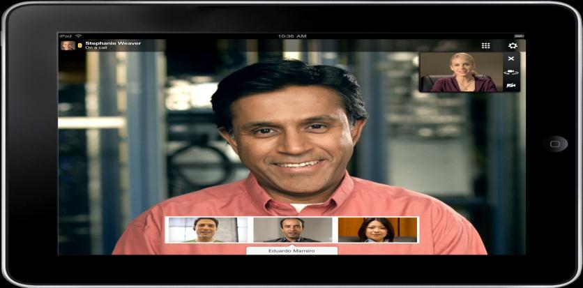 Task 2: BYOD Cisco Jabber for ipad A complete Unified Communications Application: Integrated voice, video, presence & IM client Complete