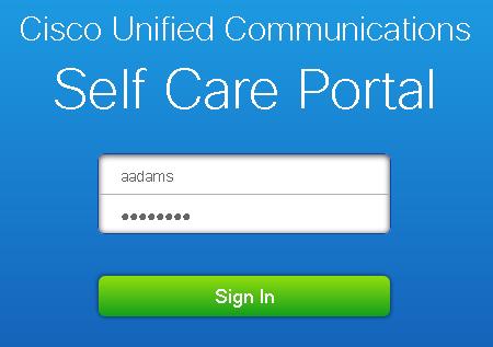Test the LDAP Synchronization and Authentication In this section Active Directory or LDAP authentication is tested by logging each user into the Cisco Unified Communications Self Care Portal.