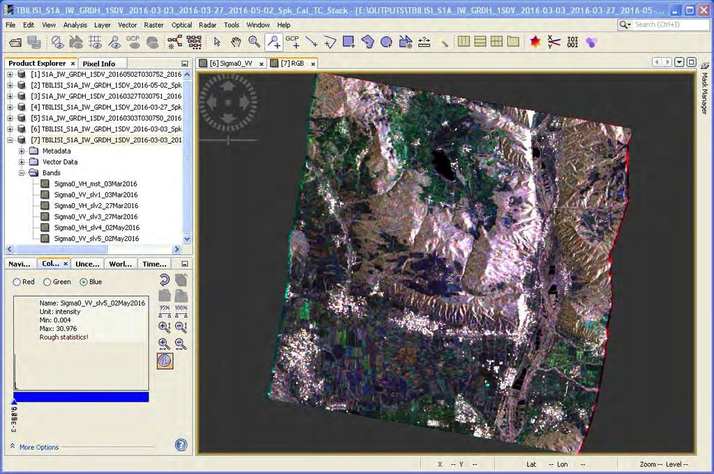 Exercise 1 Sentinel-1 preprocessing and data fusion (SNAP) A new Image Window will appear