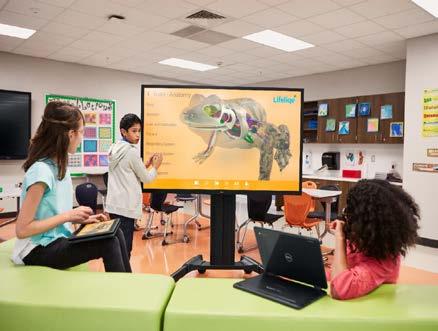 With Dell Large Format Displays you can CONNECT PRESENT COLLABORATE 21 of Y Easy to set up and