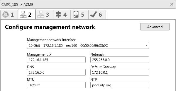 Logical Networks Configuration Management Network Configuration Management Network Configuration at creation time The initial management network configuration is done in the Configuration wizard,