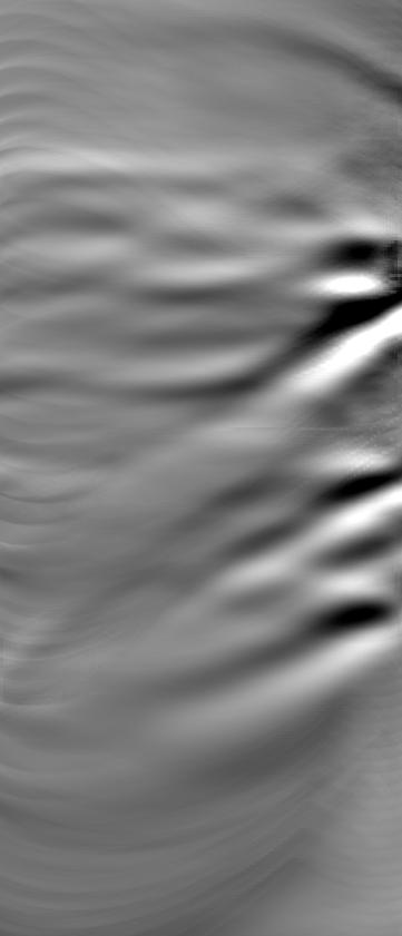 a) b) c) A B C D E KM Image without Wavefield Separation Velocity Model WM Image without