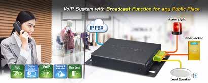 SIP Public Announcement Adapter with New Audio Control System PLANET audio control system comes with the existing to provide unidirectional and bidirectional audio for broadcasting.