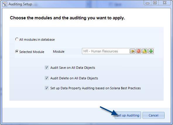 Chapter 5: Auditing TASK: 1. Choose Tools > System Configuration. The System Configuration form will open in a new window tab. 2.