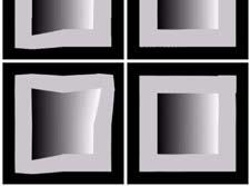 gray-levels of four neighbors of (x,y ) When the coefficients (a,b,c,d) have been