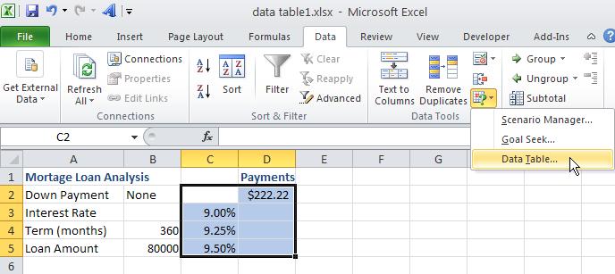 If you have entered your data in rows, enter the formula one column to the left of the first value and one cell below the row of values. 4.
