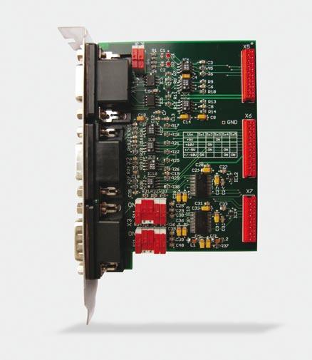 34 Accessories IF2008 - PCI interface card The IF 2008 interface card is designed for installation in PCs and enables the synchronous capture of 4 digital sensor signals and 2 encoders.