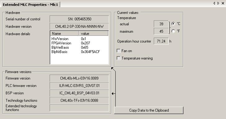 Functional Description Rexroth IndraMotion MLC 03VRS Electric Drives Bosch Rexroth AG 73/333 IndraMotion MLC - Context Menus and Dialogs in the Online Mode and for the Offline Parameterization