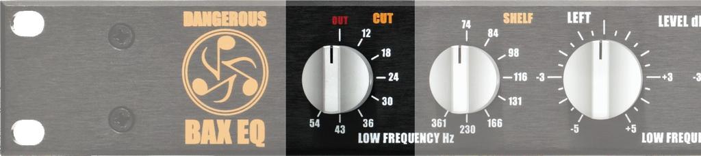 Front Panel Features & Benefits 1. LOW FREQUENCY CUT FILTERS [LOW FREQUENCY CUT KNOB PICTURED ABOVE] Infrasonic rumble reduction.