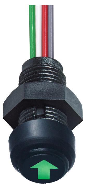 This push button is based on reed switch technology, and is therefore suitable for low switching current applications.