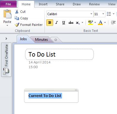 FORMATTING NOTE CONTAINERS TEXT Text in the grey Note Containers can be formatted in a similar way to when using Word. Before starting ensure you have completed the previous page.