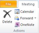 INSERTING LINKS TO OUTLOOK MEETINGS/APPTS You can create a link within OneNote to Meetings and Appointments within Outlook.