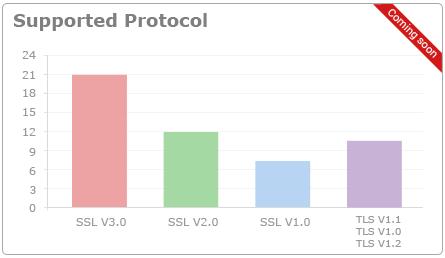 Supported Protocols coming soon Shows the support for various cryptographic protocols on the web servers which are used to host your certificates.