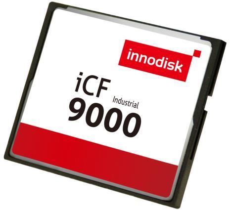 1. Introduction The Innodisk Industrial CompactFlash 9000 Memory Card (icf9000) products provide high capacity solid-state flash memory that electrically complies with the True IDE Mode that is