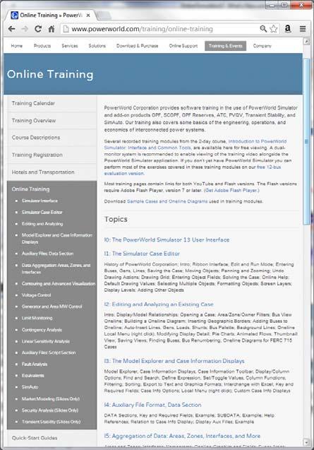 Freely Available Training Materials All