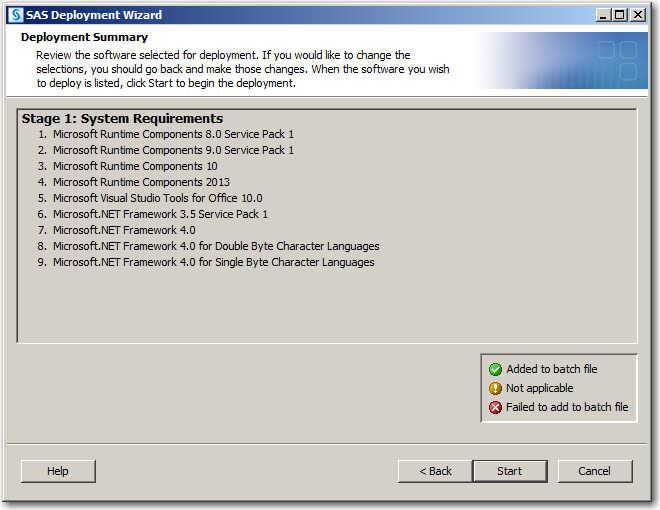 244 Appendix 6 Provisioning SAS on Windows 8. On the pages that follow, make selections for such prompts as language and regional settings support.