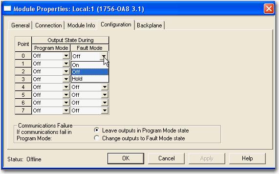Common Module Features Chapter 3 Configurable Point-level Output States Individual outputs can be configured to unique output states if the module goes into Program mode or Fault mode.