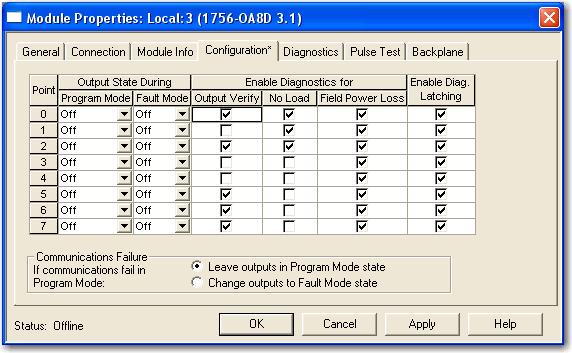 Diagnostic Module Features Chapter 4 This feature has a corresponding tag that can be examined in the user program in the event of a fault. For more information on these tags, see Appendix B.