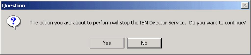 8. Click Yes. The Installing IBM Virtual Machine Manager window opens. The progress of the installation is displayed.