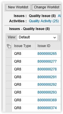 6. Click the Issue number in the Issue ID column.