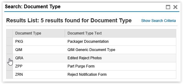 Click the drop down icon in the Document Type field. 25.