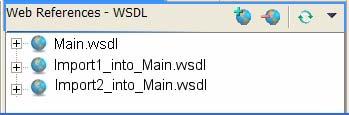 If you have several WSDLs, or one main WSDL that imports other WSDLs, be sure to add all the WSDLs to Web
