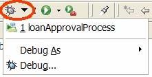 copy of the process appears in the Process Editor and is suspended in the Debug view. Disconnect launch when last connected process terminates.