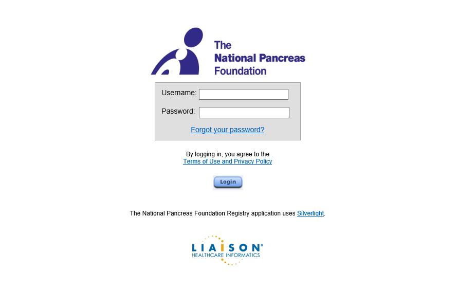 16. Go to https://npf.liaisonhealthcare.com/ 17. Enter your login credentials.