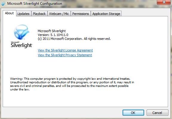 How to clear Silverlight Cache Click >> Start Menu >> Programs >>