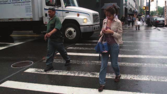DISTRACTED WALKING 60,000 pedestrians injured; 4,000 killed each