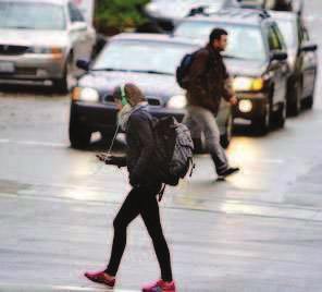 Actions by pedestrians account for 15% of all deaths Distracted