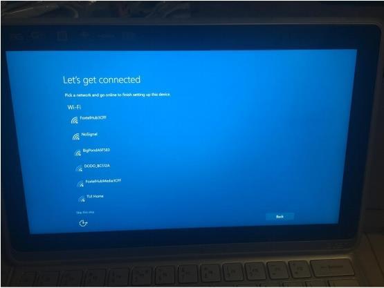SETTING UP NEW WINDOWS 10 DEVICE - NEW DEVICES - STEP 1 - INSTALLING WINDOWS 10 1. Generally, the first question you will be asked is the Let s get Connected Page. 2.