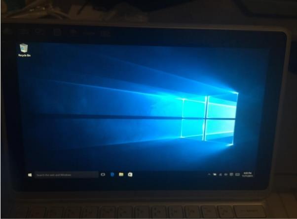 9. Once finished your computer will have windows 10 installed and will look similar to this: STEP 2