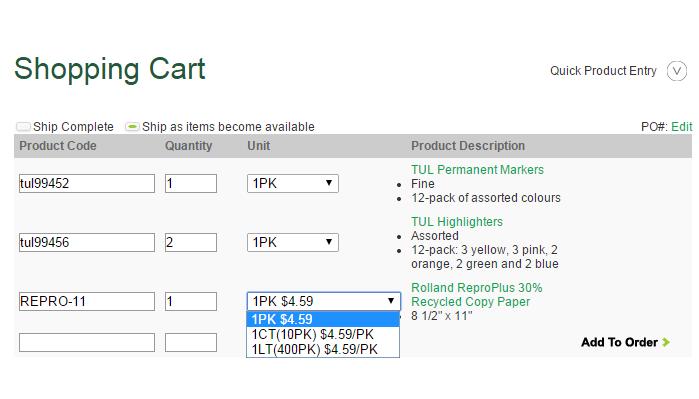 Order Details Adding To An Order Adding Items to your Order -Enter the Product