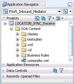 Configuring a Mediator Inbound Process Figure 5 49 Configure SOA Settings Page 6. From the Composite Template list, select Empty Composite and click Finish.