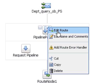 Click the RouteNode1 icon and select Edit Route from the menu, as shown in Figure 7 35.