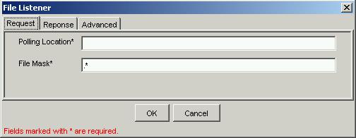 Configuring an Event Adapter Figure 2 28 File Listener Dialog Enter the system information as follows: a.