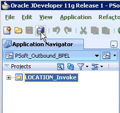 Figure 4 54 Save All Icon You are now ready to deploy the BPEL outbound process. 4.4.4 Deploying the BPEL Outbound Process Perform the following steps to deploy the BPEL outbound process.