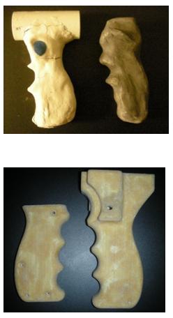 Ergonomic Handle 1 st Iteration Handle Clay Modeling Trail and Error modeling Team SURVICE opinions used for analysis 2 nd Iteration Handle