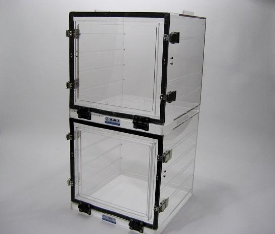 Dry Nitrogen high voltage boxes for GEM foil testing Dry Nitrogen storage cabinets for foil