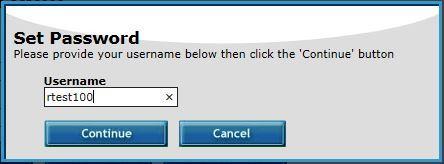 Change (Reset) Password 1) Enter your username.