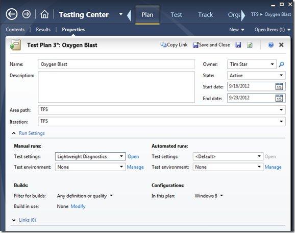 In the Test Plan Properties page, we should configure the plan to default to the lightweight diagnostics Test settings.