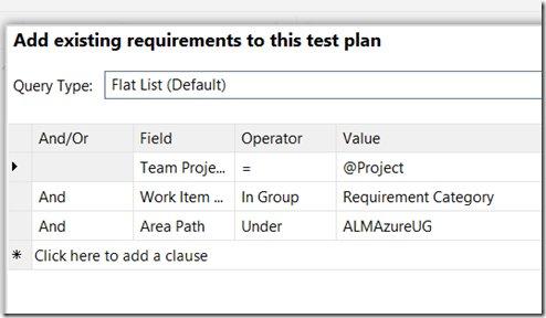 From out list of requirements we can select one or many requirements and add them to the test plan.