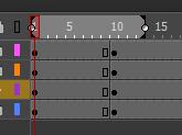 There are 24 frames in one second of animation 3. Go to Frame 10 and highlight down the frames again 4.