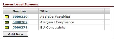 Chapter 2 Using Computer Aided Compliance Screening Figure 2-7: Extended Attribute Constraints section Once you have completed the setup for the constraint, select the green apply icon ( ) to save