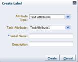 To create labels: To create a mapped attribute mapping, an administrator first defines a semantic label, which provides a more meaningful display name for the mapped attribute.