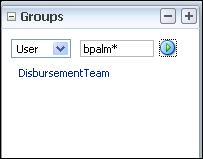 Administering and Configuring Task-Related Information in Process Workspace Figure 8 11 Oracle Business Process Management Workspace: Approval Group Detail The figure shows that the DisbursementTeam